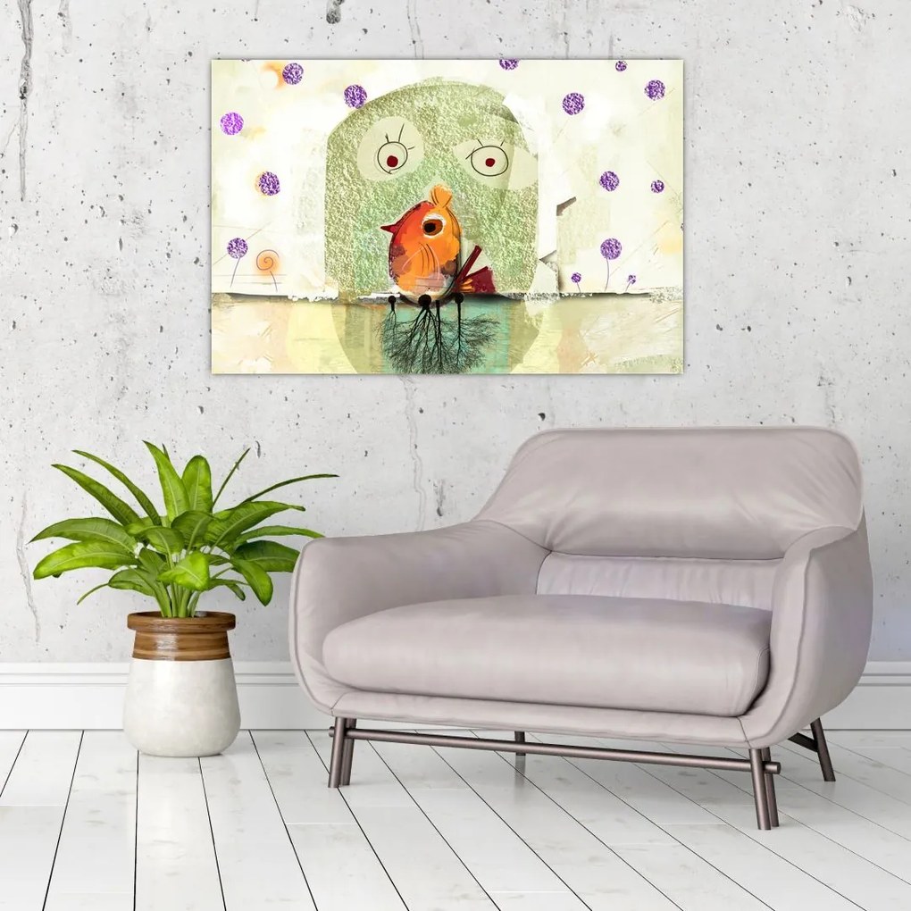 Tablou - Sufletul unei păsări (90x60 cm)