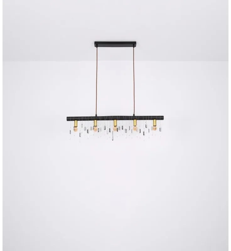 Lustra suspendata design modern Kira I negru