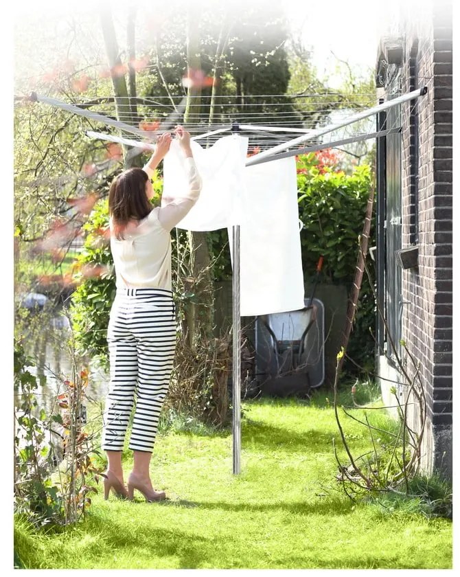 Uscător de rufe argintiu pentru grădină 60 m Topspinner – Brabantia