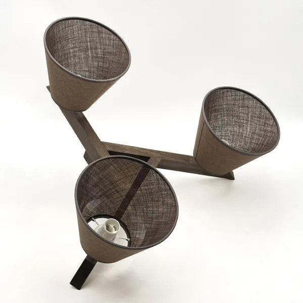 Lustră LED aplicată Brilagi ANTHONY 3xE14/40W/230V stejar nuc/maro