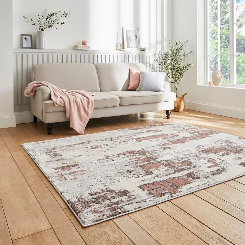 Covor roz/gri deschis 120x170 cm Apollo – Think Rugs