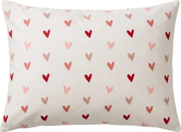 Husa pentru perna din microfibra SOFHEARTS 70x90 cm, crem