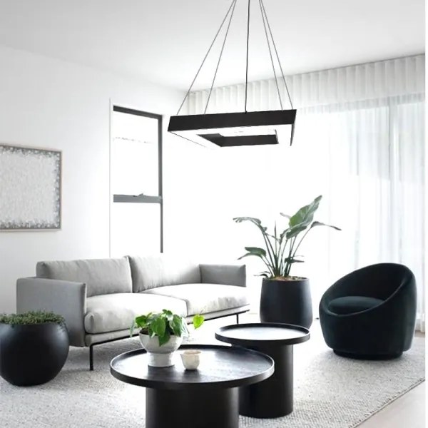 Lustră LED pe cablu LED/40W/230V 4000K 60x60 cm