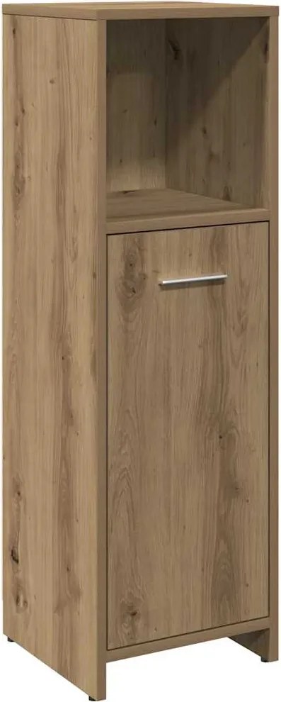 vidaXL Dulap de baie, stejar artizanal, 30x30x95 cm, lemn compozit