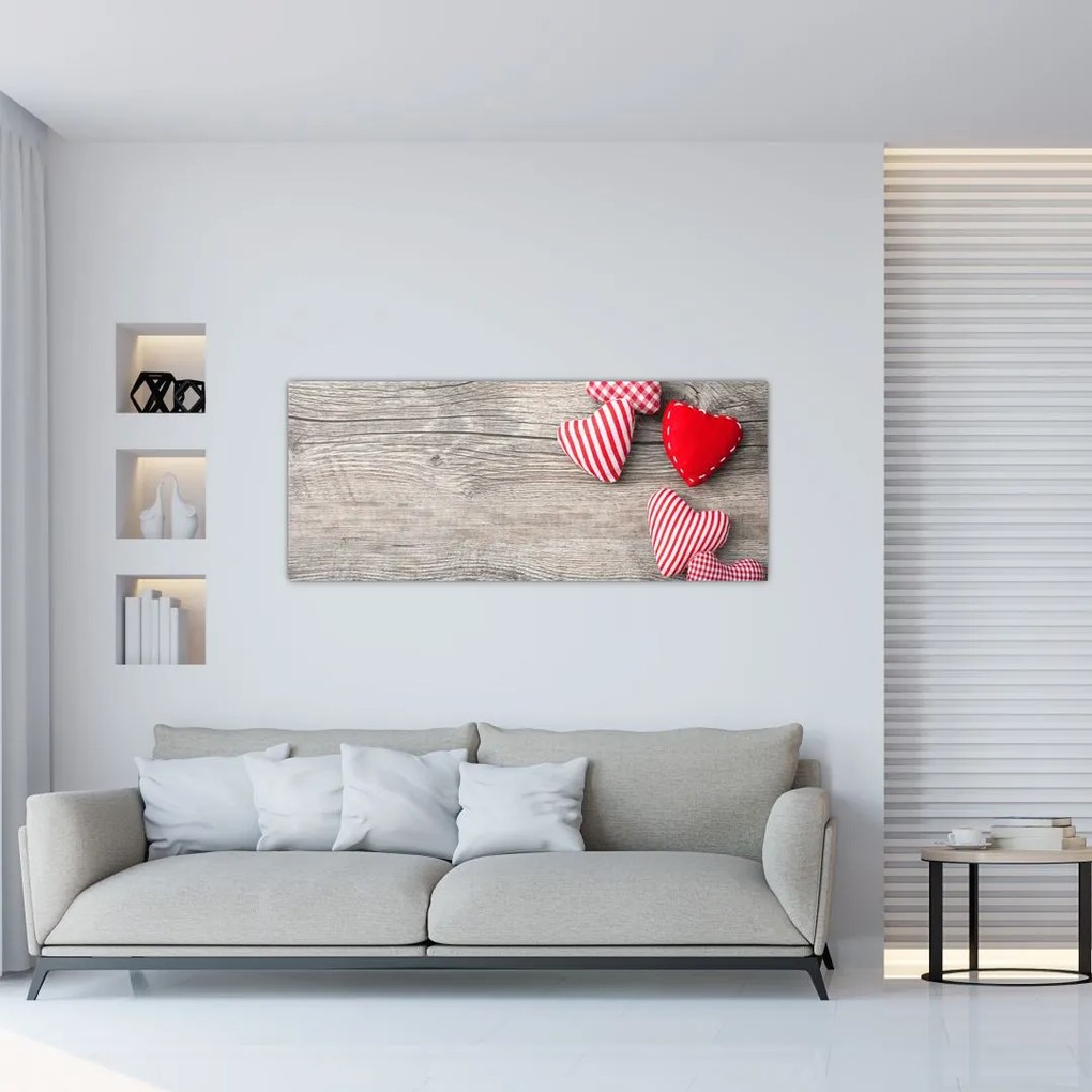 Tablou - Inimioare (120x50 cm)