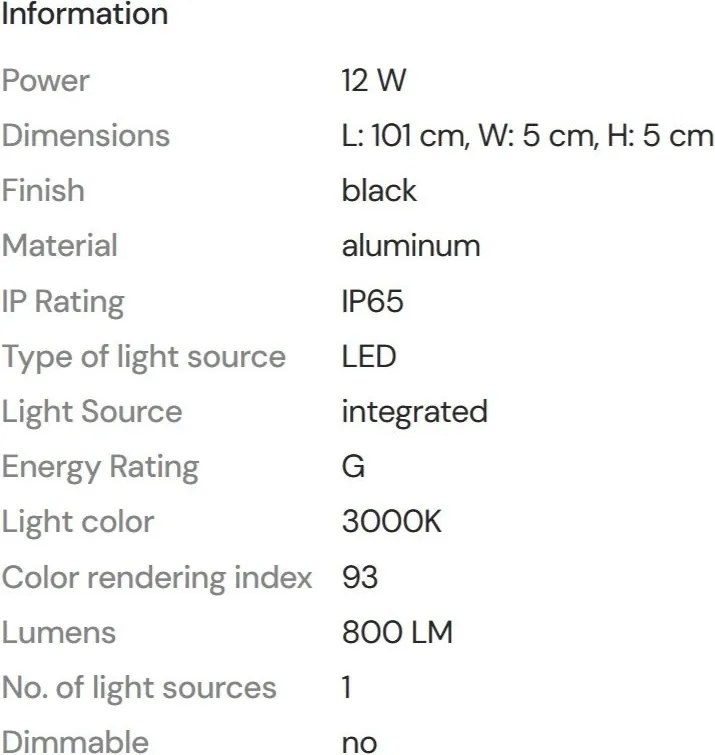 Aplica LED iluminat exterior IP65 Kaprun 12W