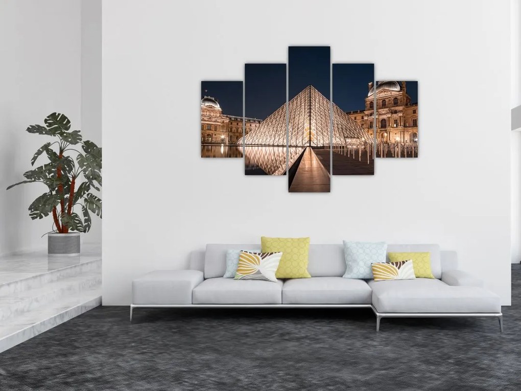 Tablou - Louvre noaptea (150x105 cm)