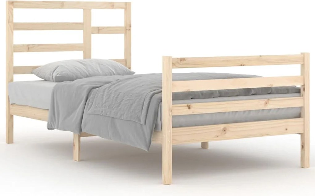 vidaXL Cadru de pat, 100x200 cm, lemn masiv