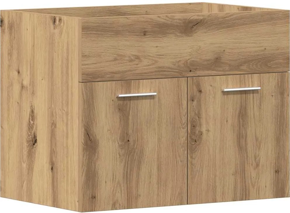 vidaXL Dulap chiuvetă baie, stejar artizanal, 60x38,5x46 cm, lemn