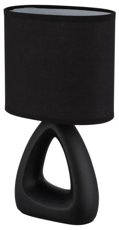 Lampa de masa ceramica neagra TRIANGLE