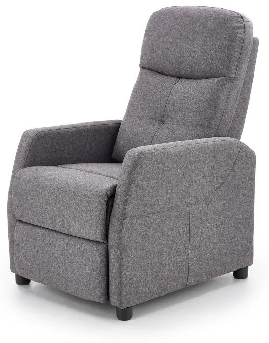 Fotoliu Recliner FELIPE Stofa Gri