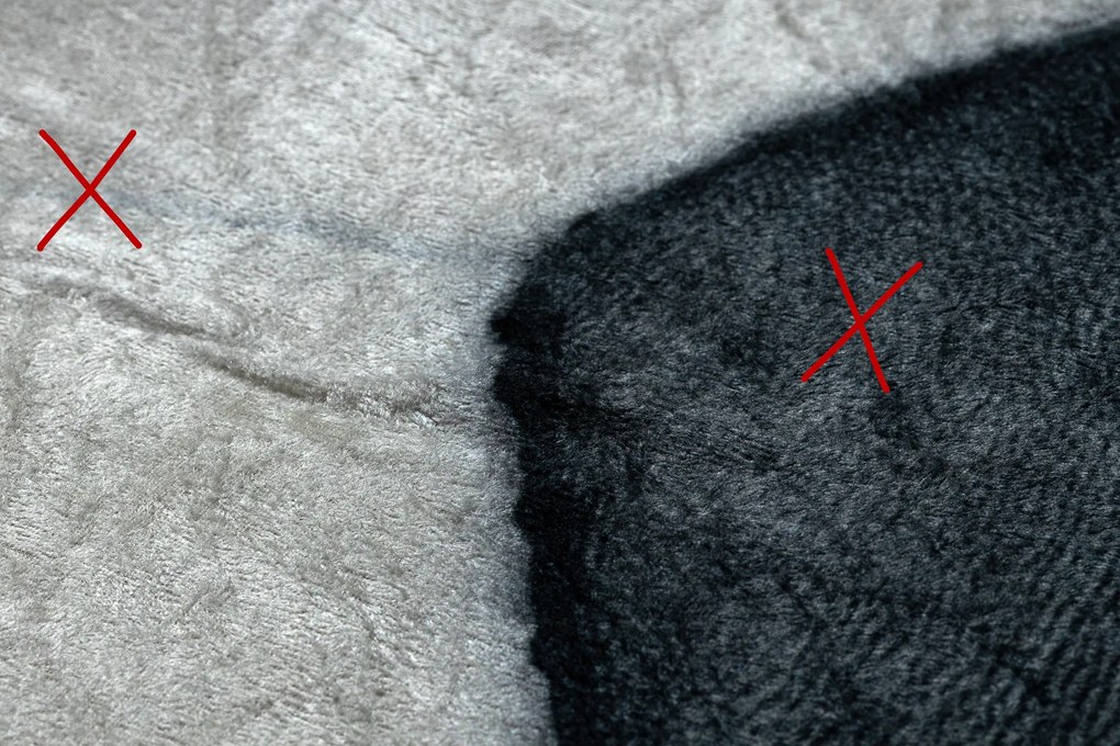 BAMBINO 2139 cerc covor lavabil - Fotbal pentru copii anti-alunecare - negru / alb - SECUNDAR-COTATI PRODUSUL