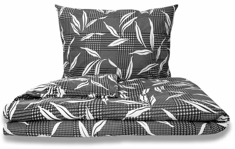 Lenjerie de pat din bumbac Kvalitex Osaka gri, 240 x 200 cm, 2 buc. 70 x 90 cm