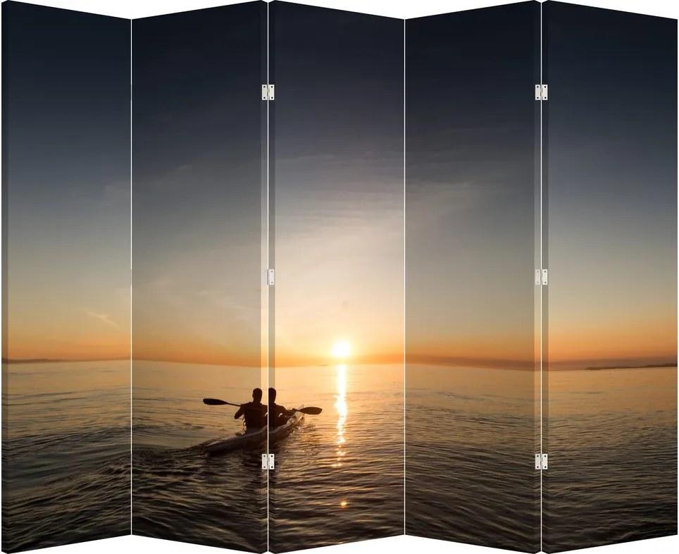 Paravan - Caiac pe mare (210x170 cm)