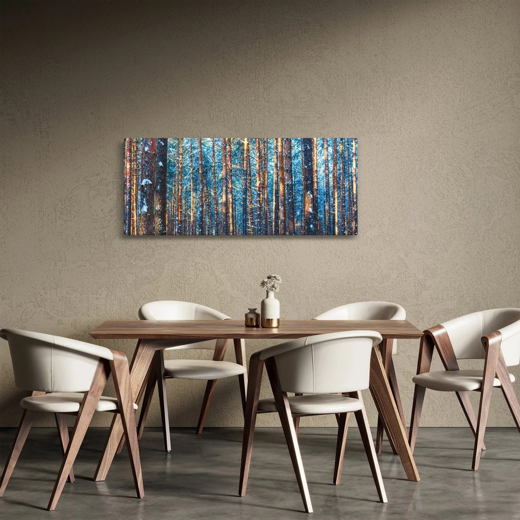 Tablou - Pădurea iarna (120x50 cm)