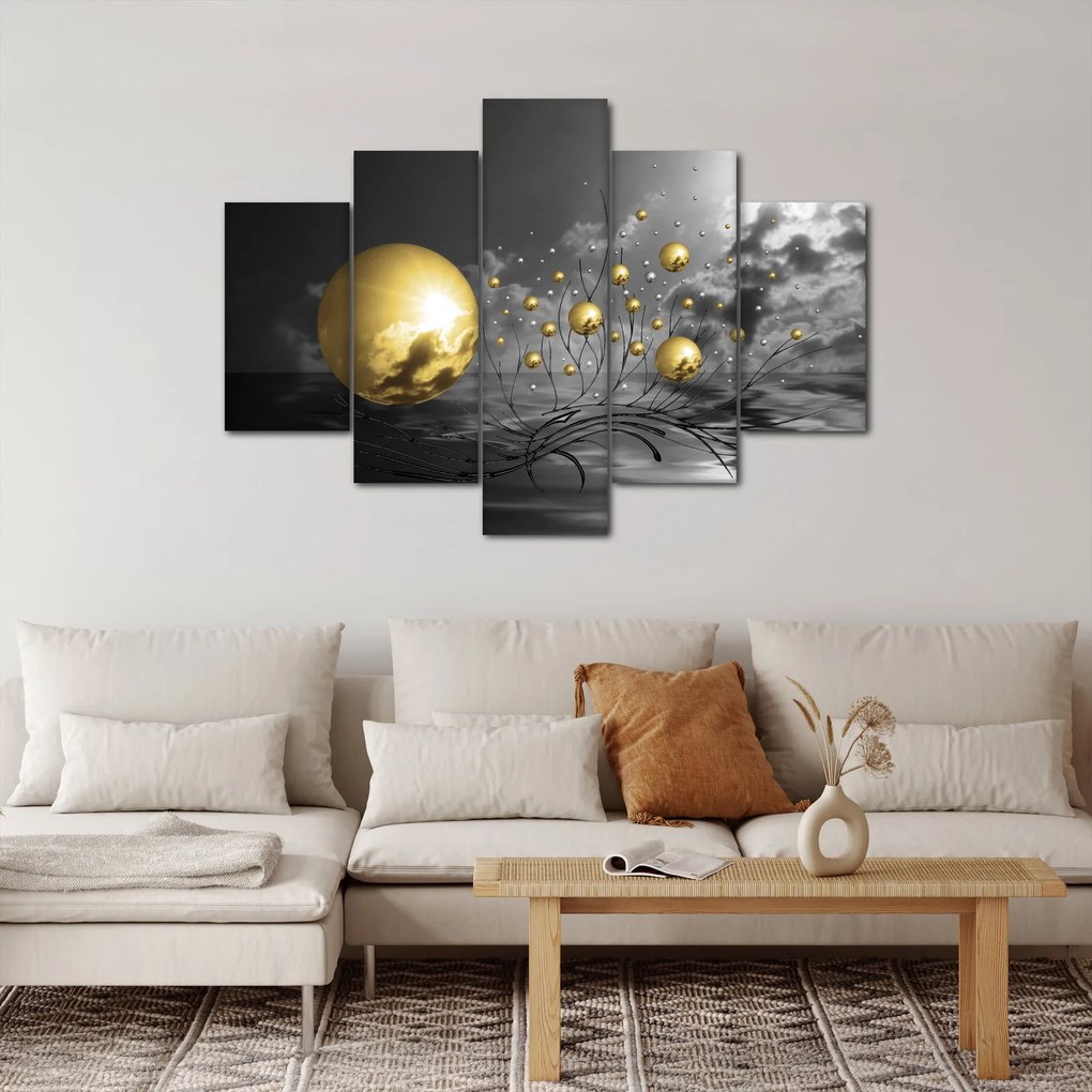 Tabloul bilelor în ocru (150x105 cm)