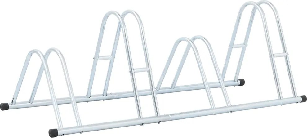 vidaXL Suport de sine stătător pentru 4 biciclete, oțel galvanizat