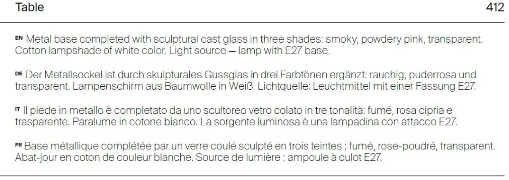 Veioza, lampa de masa design modern Muse crom