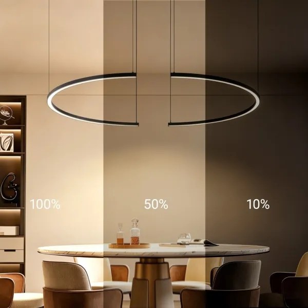 Immax NEO 07329L - Lustră LED dimabilă pe cablu FINO 72W/230V 120 cm negru Tuya+telecomandă