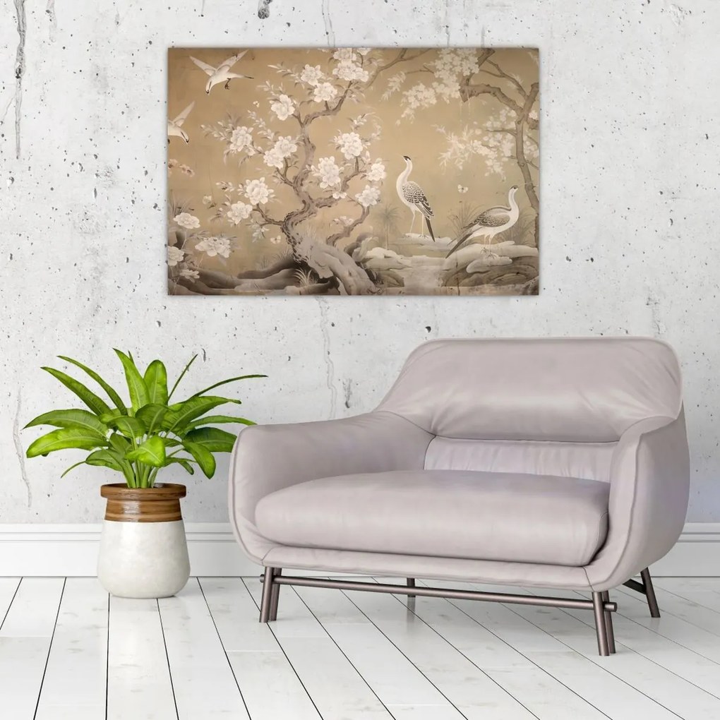 Tablou - Desen animat peisaj japonez (90x60 cm)