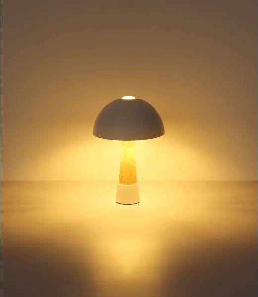 Globo 51070122 - Lampă de masă PAULIN 1xE27ILLU/40W/230V crem