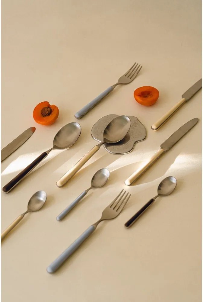 Tacâmuri maro/argintii din oțel inoxidabil 4 buc. pentru 1 persoană Noli – noo.ma