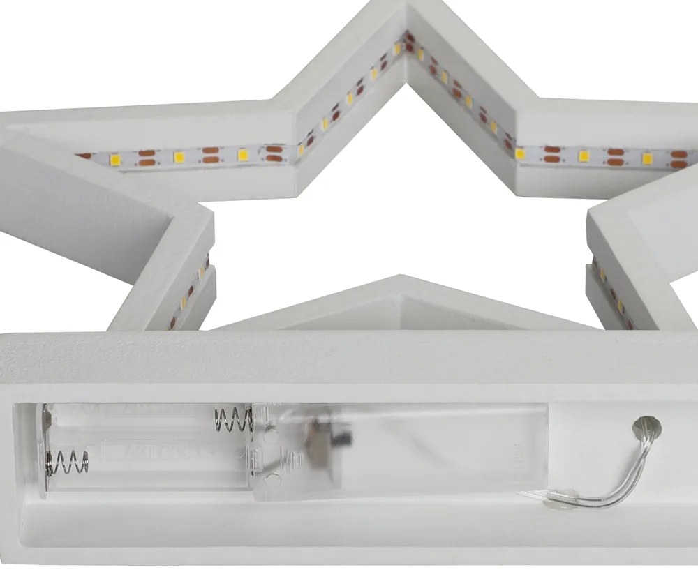 Deuba Stea de Crăciun cu iluminare LED - albă