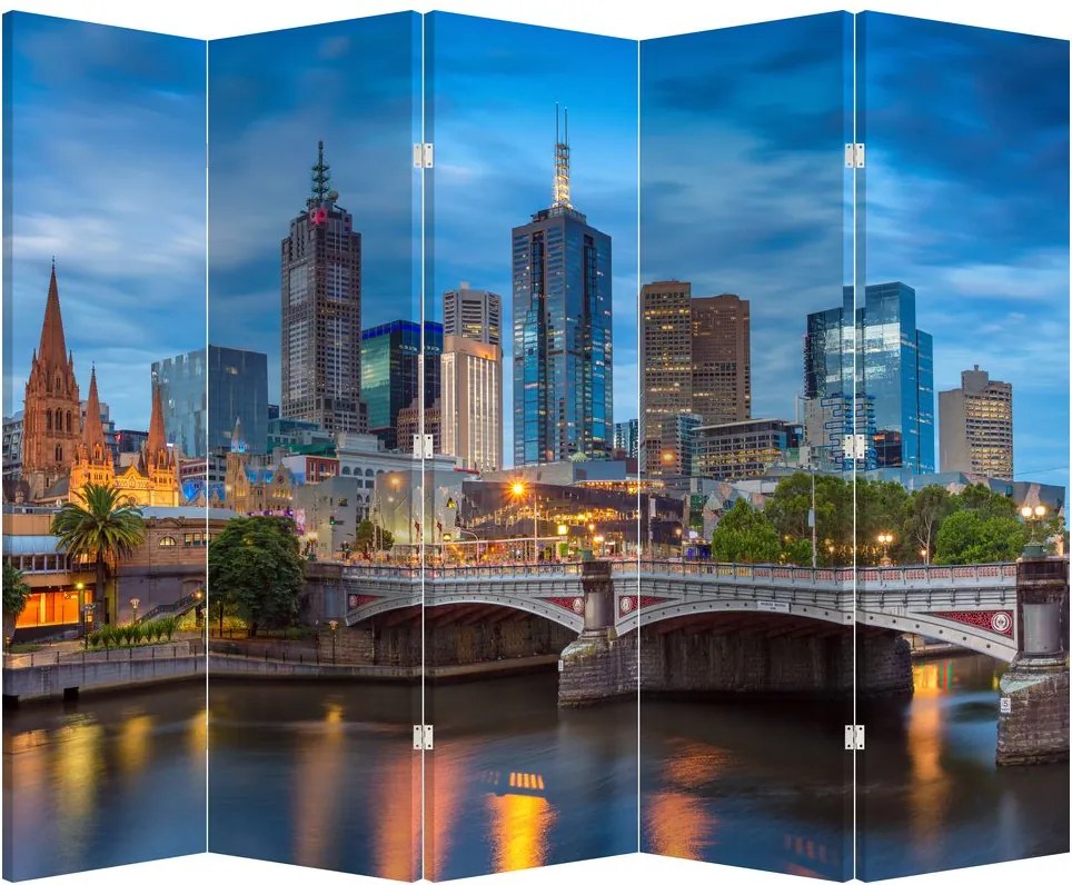 Paravan - Orașul Melbourne (210x170 cm)