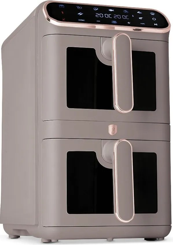 Friteuză cu aer cald dublă Taupe Berlinger Haus BH 9804