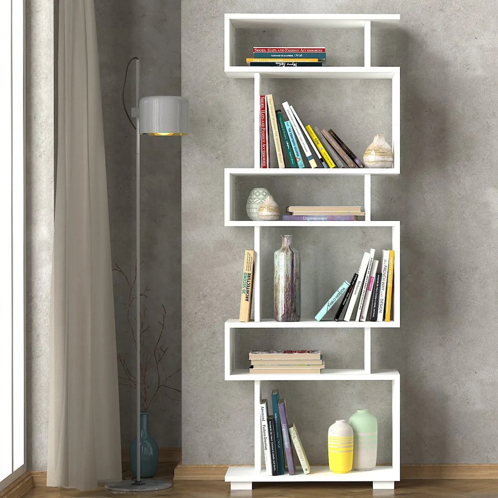 Bloc de bibliotecă alb