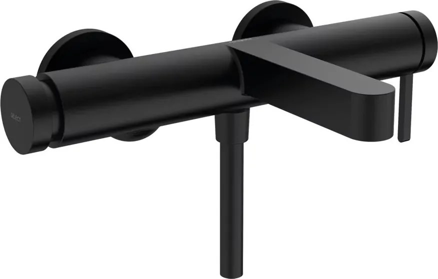 Baterie cada - dus Hansgrohe Finoris negru monocomanda
