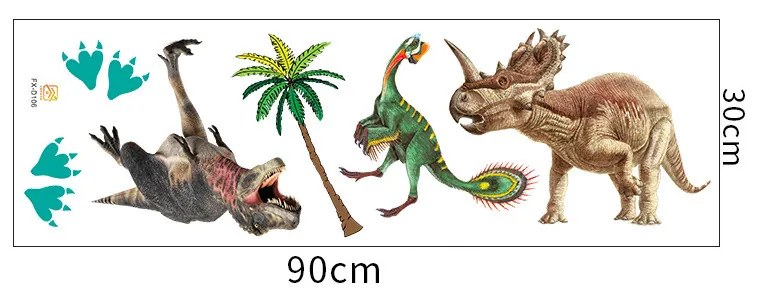 Autocolant de perete „Dinozaurii 8" 80x56cm