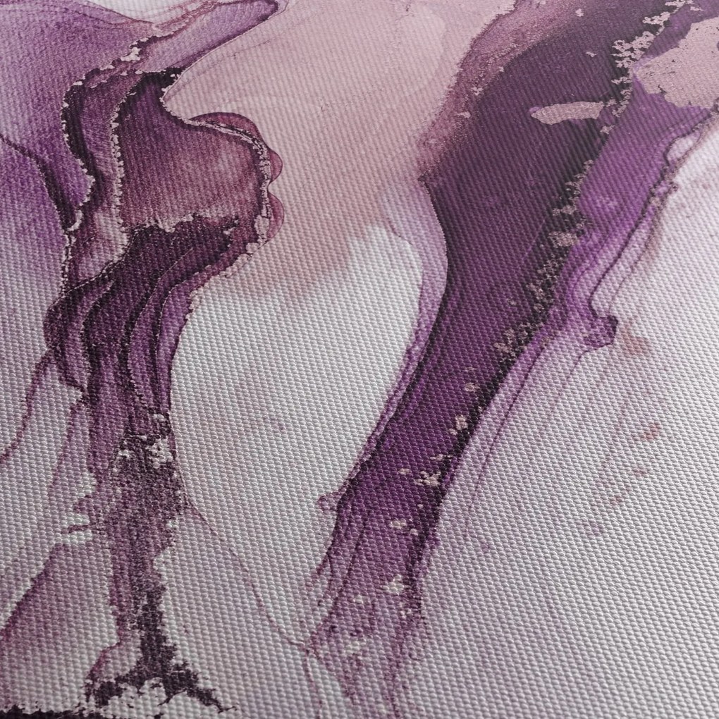 Tablou - Artă fluidă violet (150x105 cm)