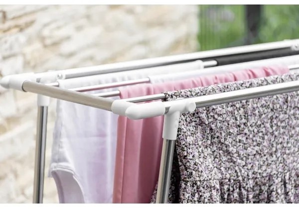 WENKO 3774020100 - Uscător de rufe PROFI SINGLE 87 x 79 cm, inox/argintiu/alb