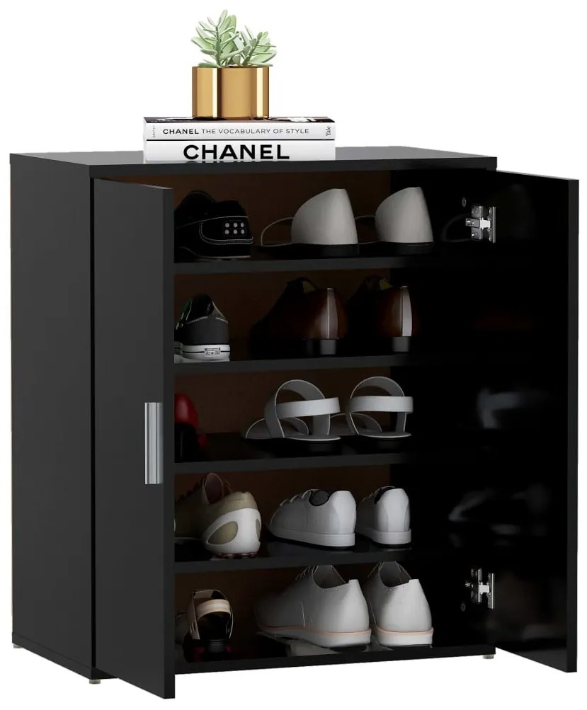 Pantofar, negru, 60x35x70 cm, PAL