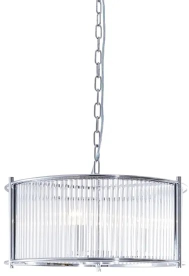 Lustră pe lanț Zuma Line 2200131P-L MARMO 3xE27/40W/230V argintiu