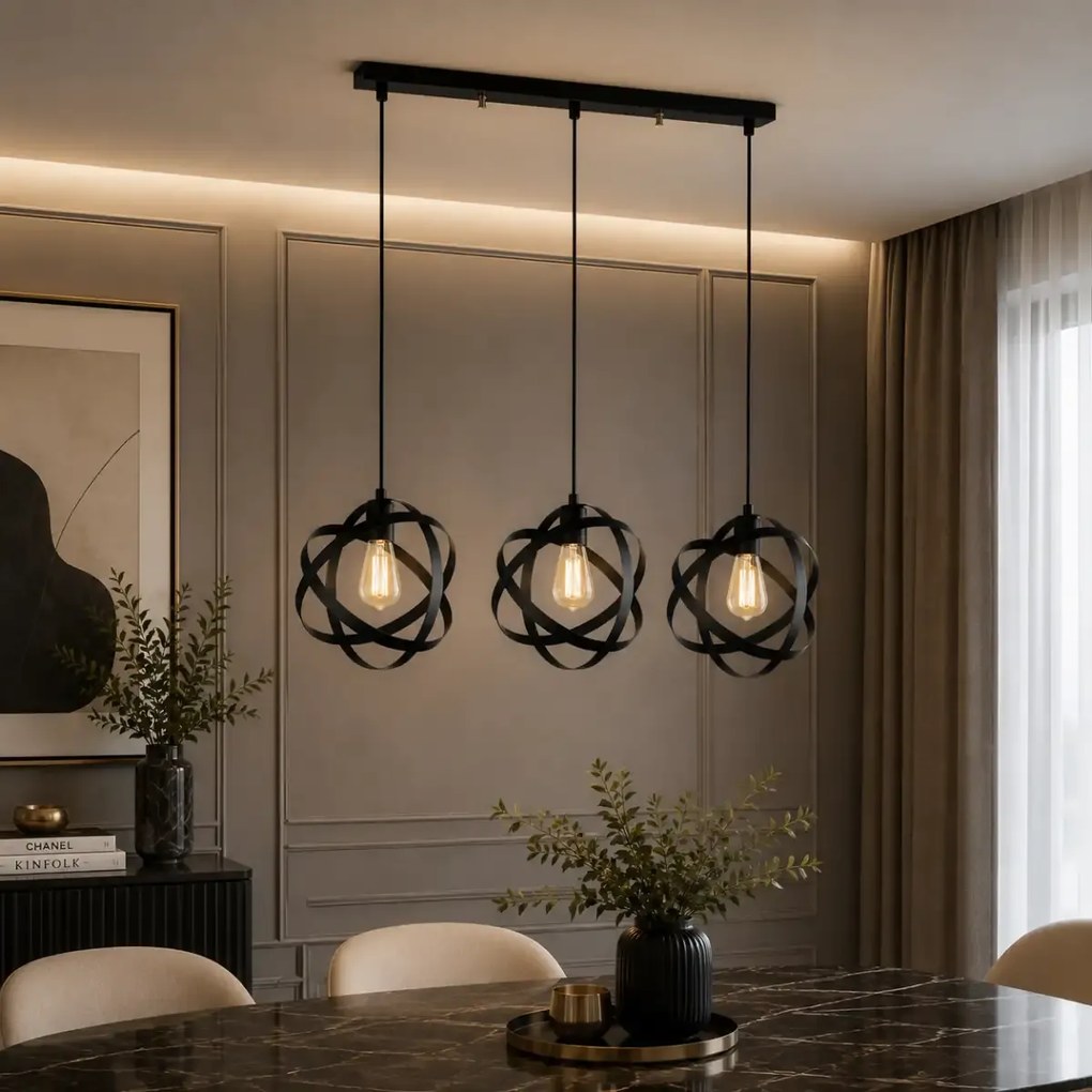 Lustra negru homs ro11307