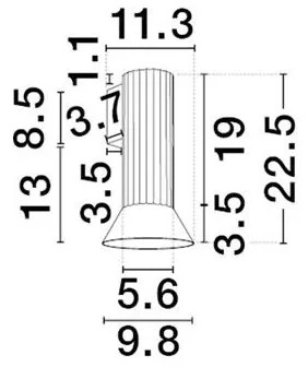Aplica de perete design decorativ LUVIA, NVL-9011445
