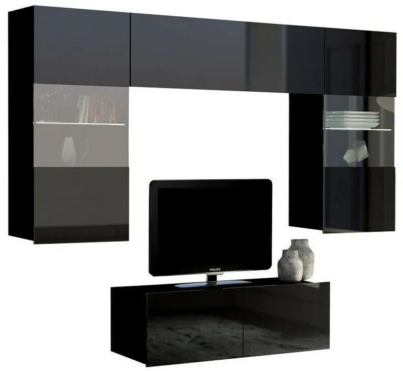 Camera de zi Providence B114Cu comodă tv, Cu componente suplimentare, Părți separate, PAL laminat, 195x43cm, 75 kg