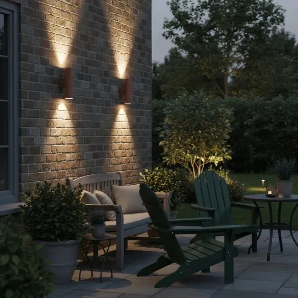 Ideal Lux - Aplica de perete pentru exterior GUN 1xGU10/35W/230V 21 cm IP44 maro