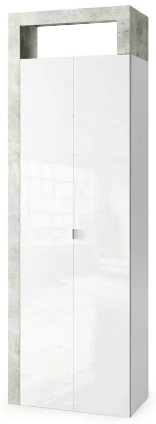 Dulap tip coloana alb LC Mobili Hamburg 188x65 cm