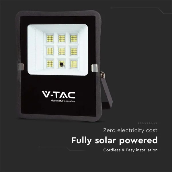 Proiector solar LED exterior 6W, 3,2V, 4000K, IP65
