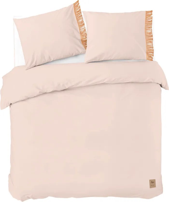 Reducere Lenjerie de pat din bumbac ÉCLAT roz deschis II.calitate Dimensiune lenjerie de pat: 2 buc 60 x 70 cm | 220 x 240 cm