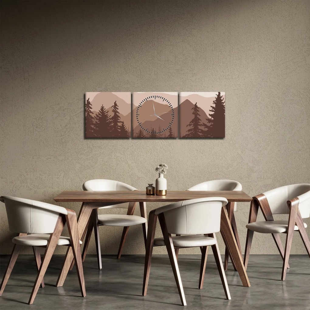 Tablou - Munții Maro N⁰2 (cu ceas) (90x30 cm)