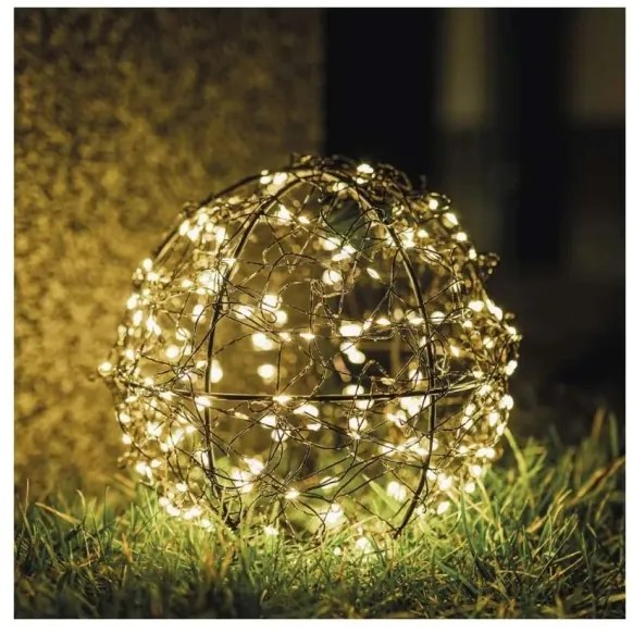 Decorațiune de Crăciun cu 200x LED, 230 V, diametru 20 cm