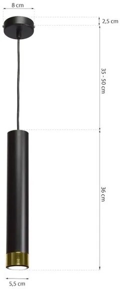 Lustră pe cablu DANI 1xGU10/8W/230V