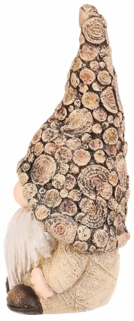 Decorațiune de grădină Pitic cu lopată, 11 x 9 x 21 cm , polyresin