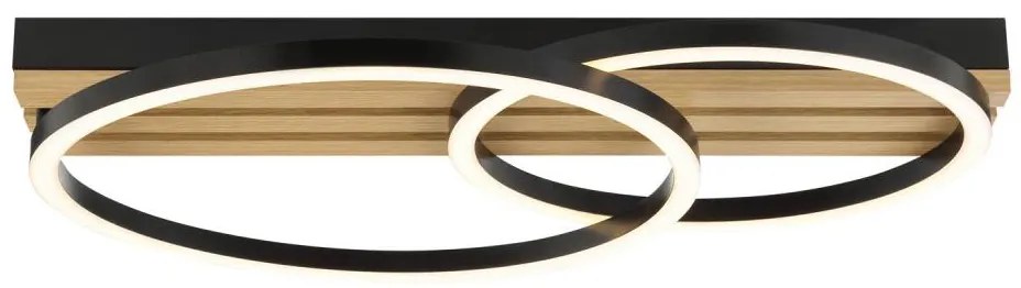 Brilliant - Plafonieră LED reglabilă CALMA, 21W, 230V, neagră