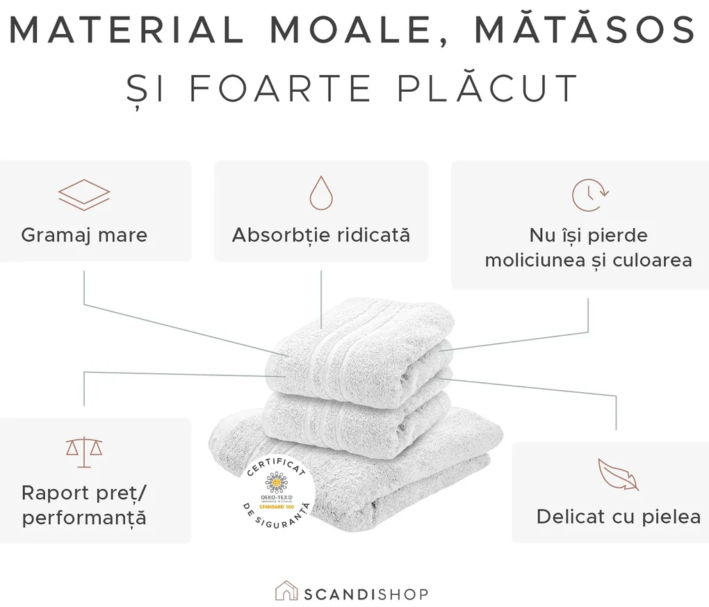Prosop pentru corp Confort maxi, portocaliu 100 x 180 cm, 100% bumbac