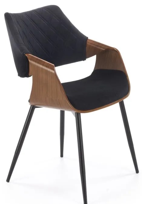 Scaun K586 negru/nuc H77 cm